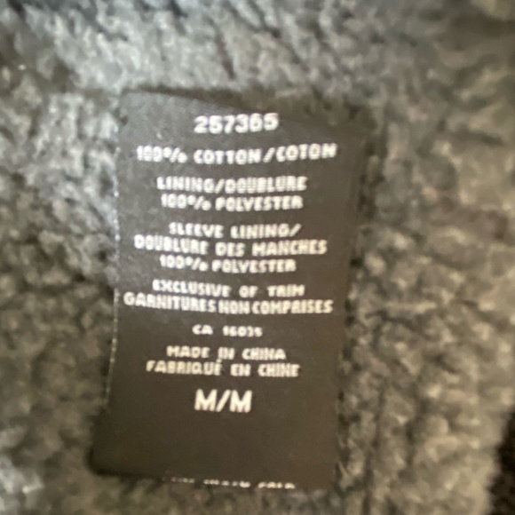 Emanuel Ungaro Mens Thick Fleece Lined Black Cotton Zip Up Sweater Coat. Sz M - Picture 11 of 14